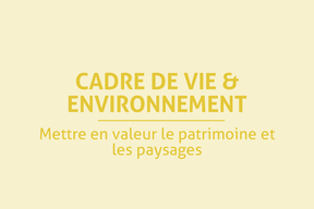Carte Cadre de vie et environnement, recto.